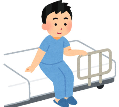 入院のベッド
