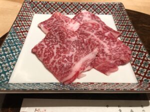 すき焼き陶板 美味しい黒毛和牛でした