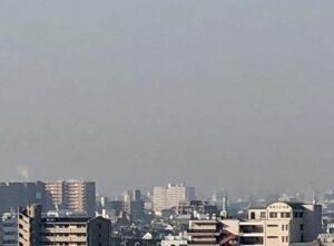 PM2.5で見えないハルカス