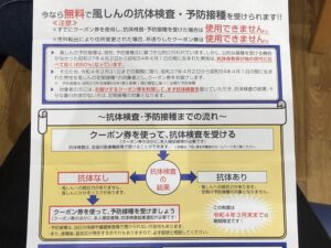 風疹の抗体検査・予防接種クーポン券